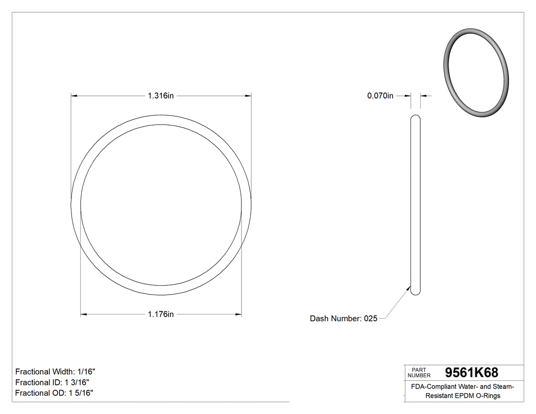 Technical drawing - 9561K68